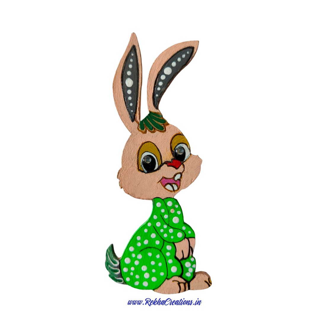 Fridge Magnet - Cheerful Bunny Delight